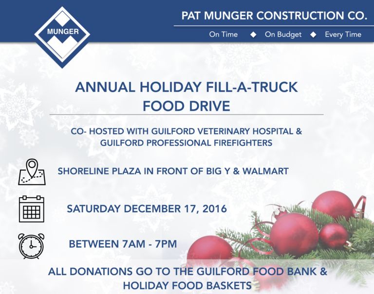 Annual Holiday Fill A Truck Food Drive