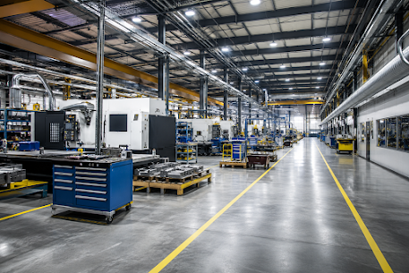 Modern manufacturing facility with upgraded production space completed by Munger Construction.