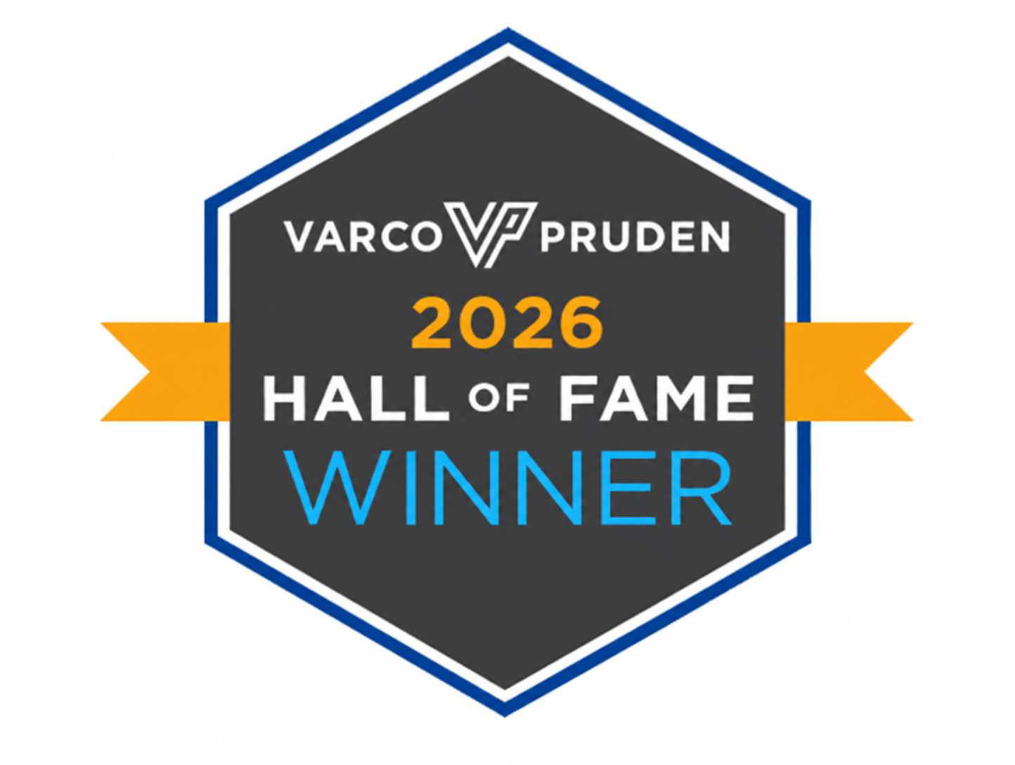 Munger Construction 2026 Varco Pruden Hall of Fame Winner badge